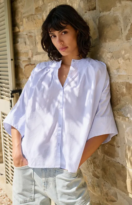 YaYa Blouse met plooidetails LIGHT BLUE