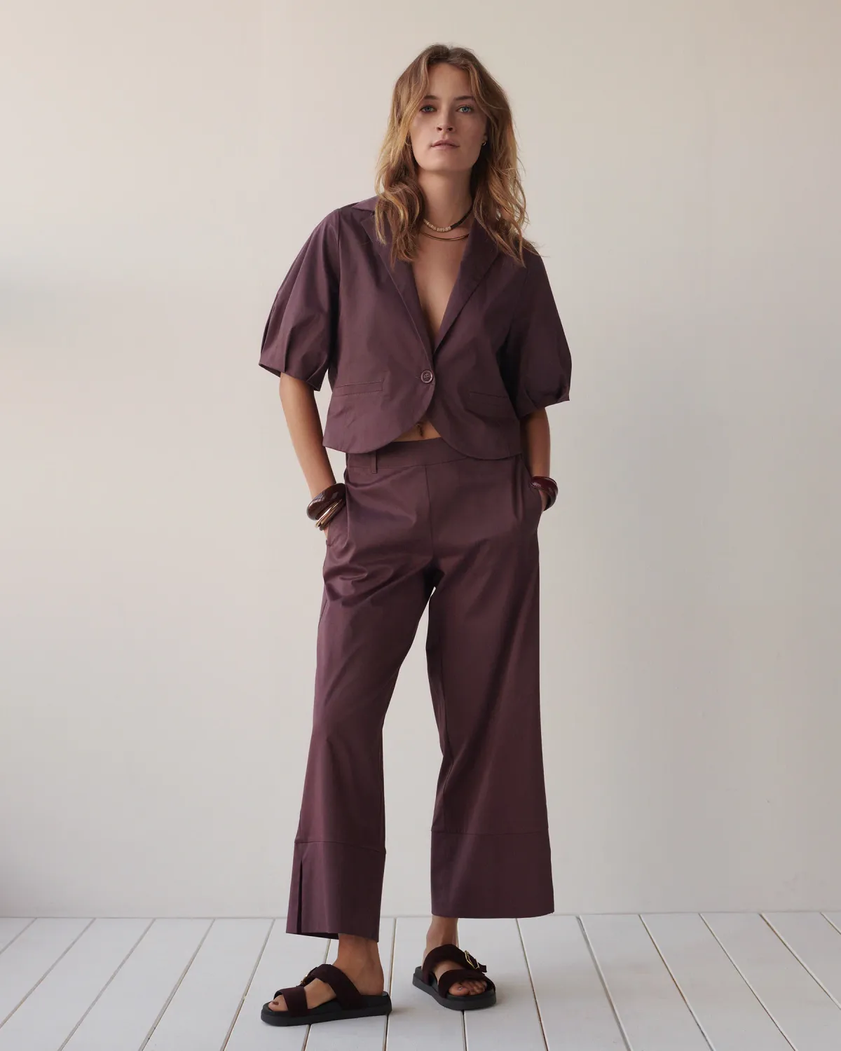 Summum Woman Trousers Cotton stretch 334