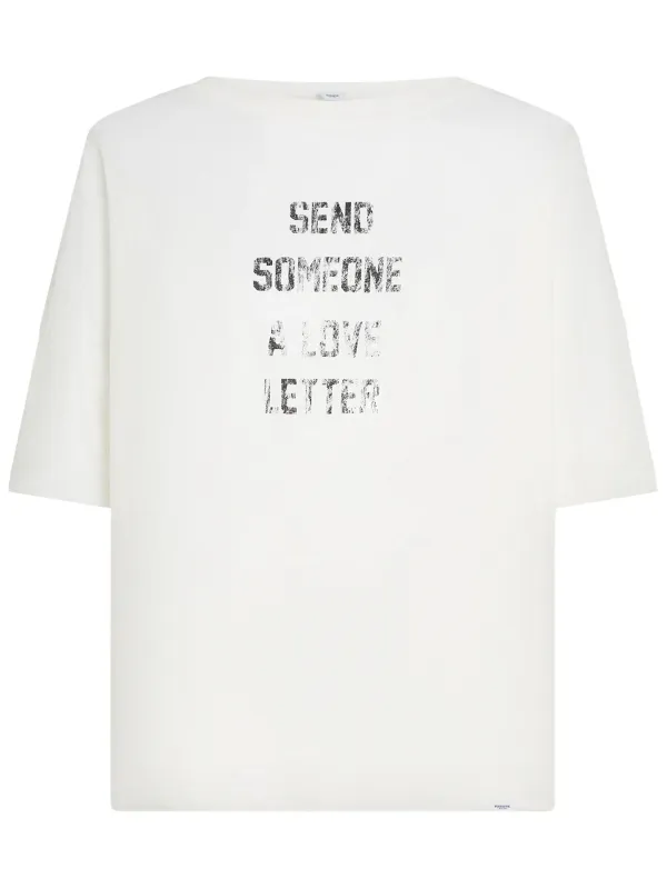 PENN &amp; INK N.Y. T-shirt print white