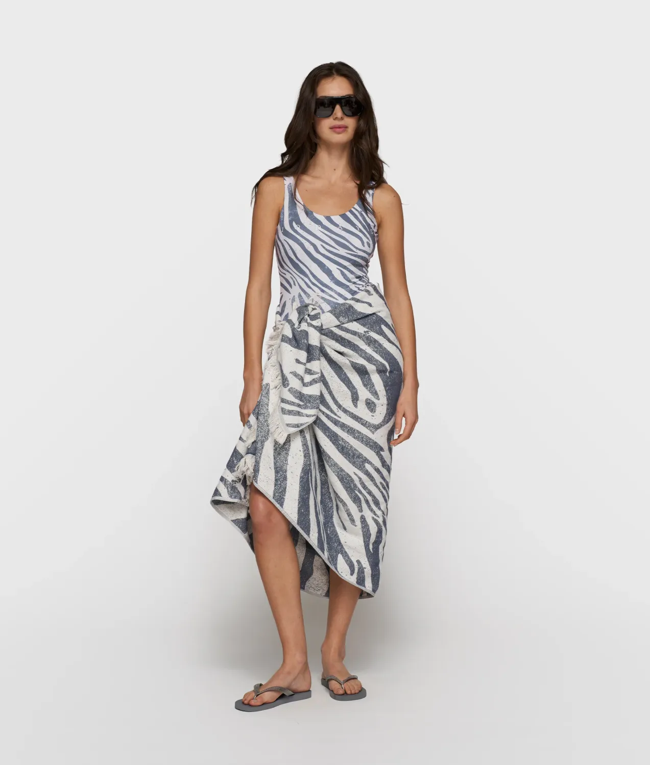 10 Days hamam towel zebra light vanilla