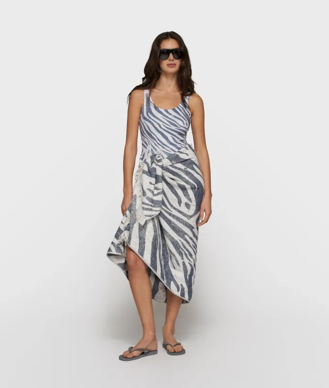 10 Days hamam towel zebra light vanilla