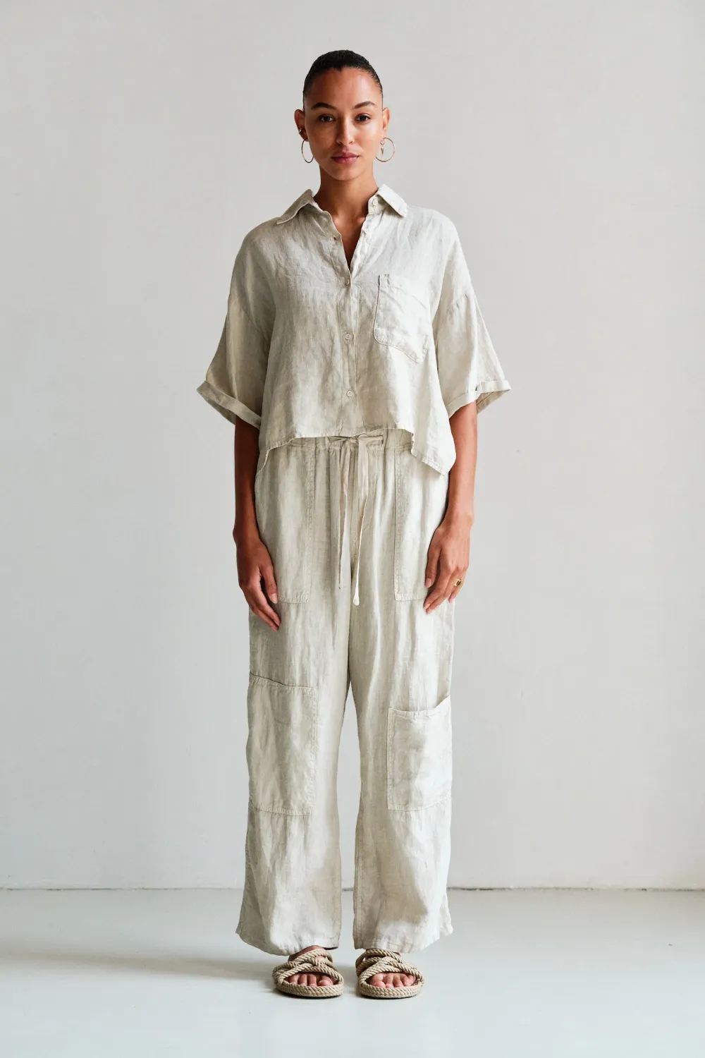 PENN &amp; INK N.Y. Trousers jute