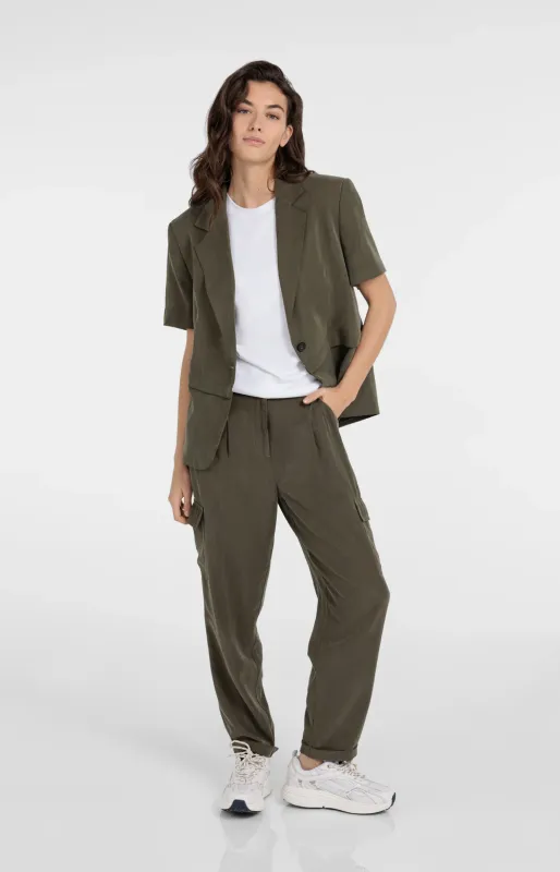 YaYa Blazer met afritsbare zoom ARMY GREEN