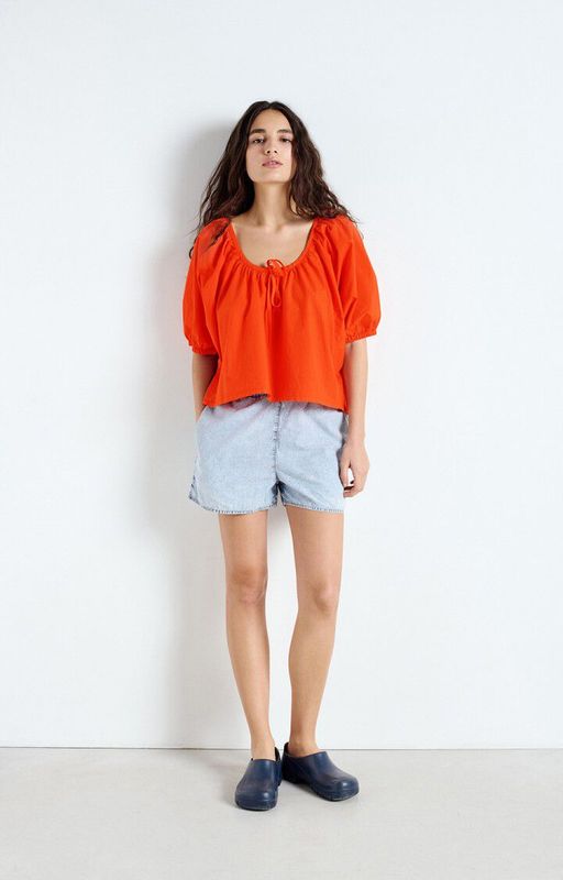 American Vintage SHORT COURT BLUE SNOW