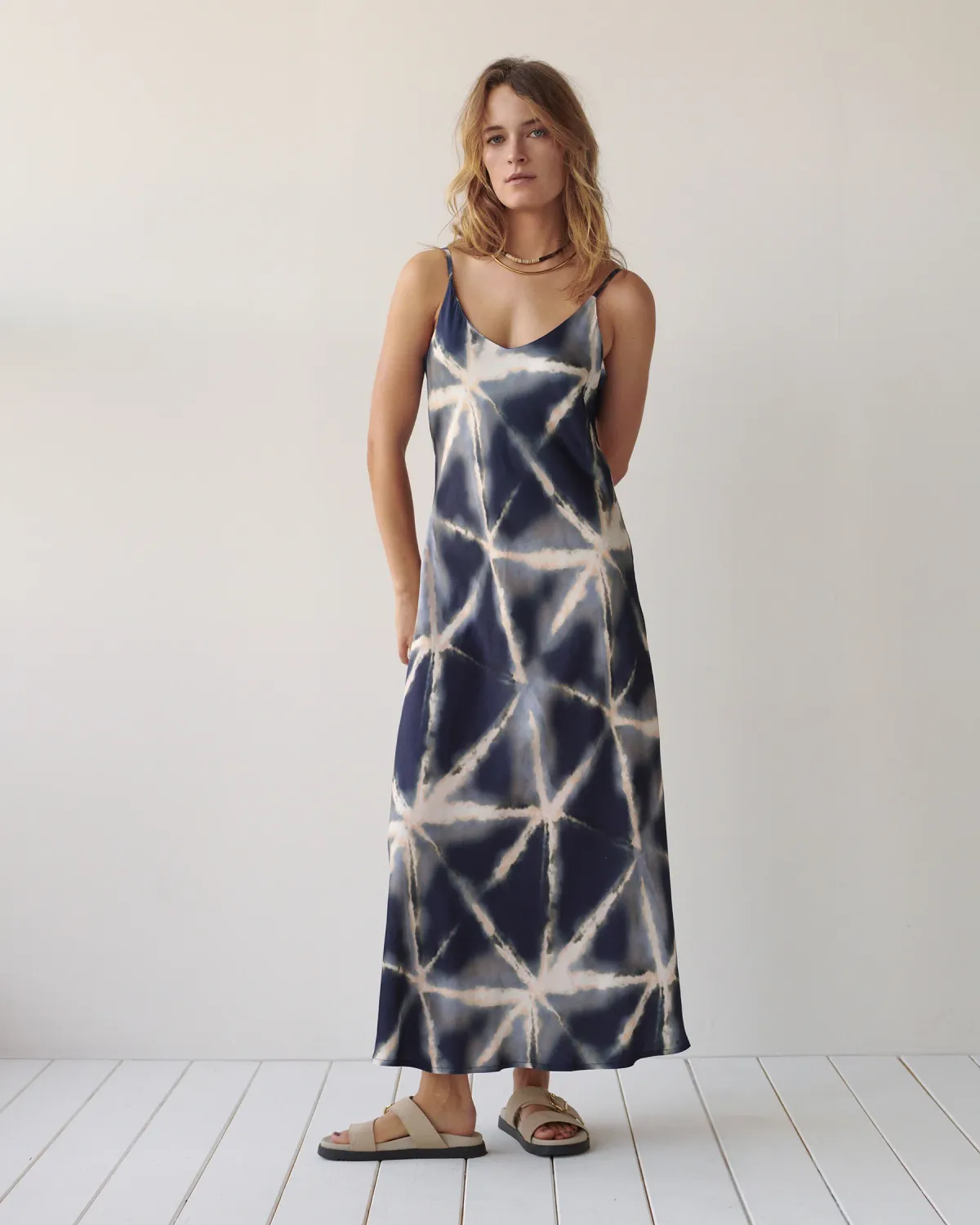 Summum Woman Dress Tie dye viscose 413
