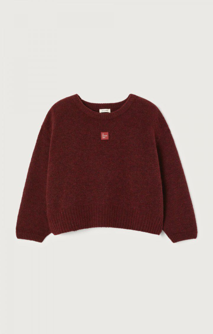 American Vintage PULL AMPLE ML COL BATEAU ACEROLA CHINE