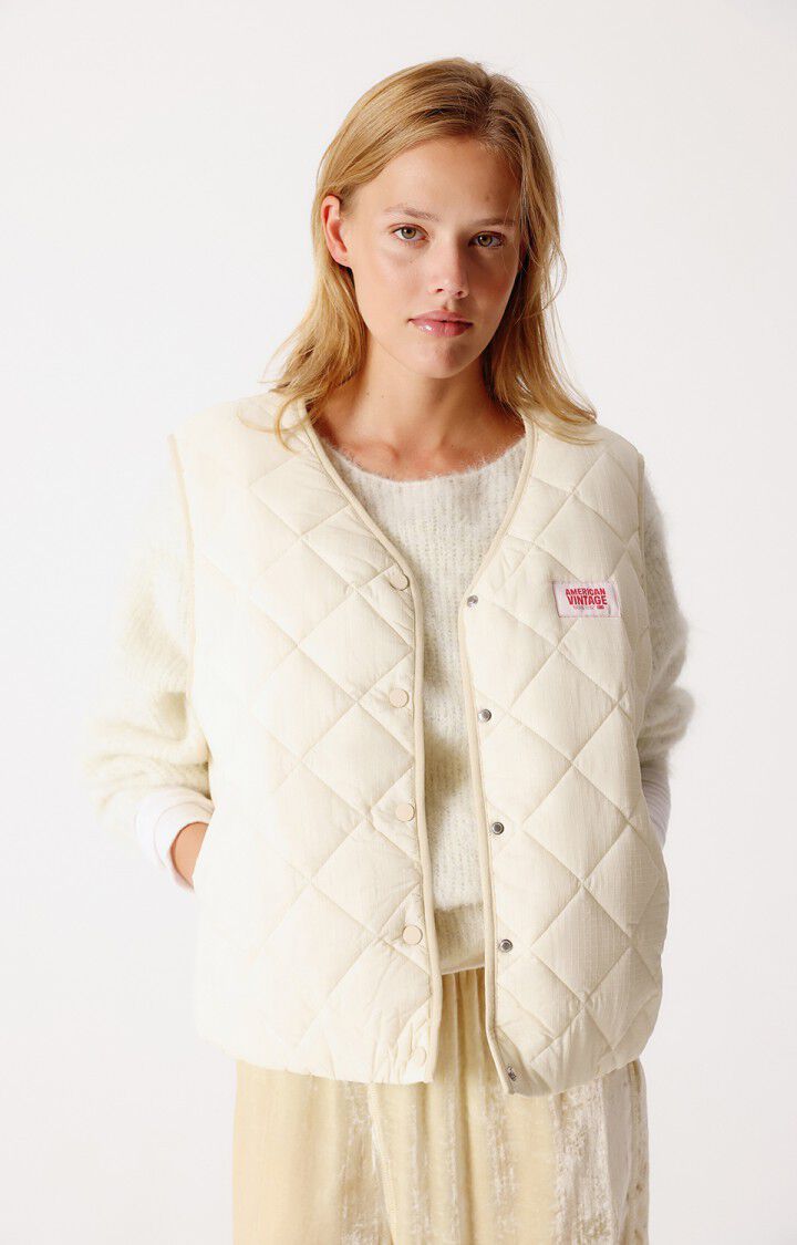 American Vintage VESTE COURTE BOULE SM BOUTONNEE CREME