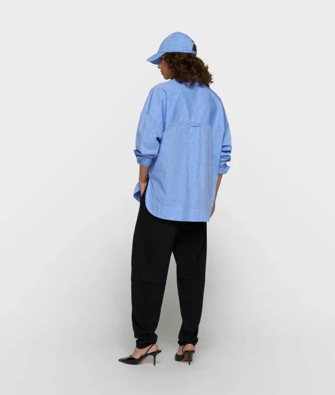 10 Days long sleeve shirt check ultramarine