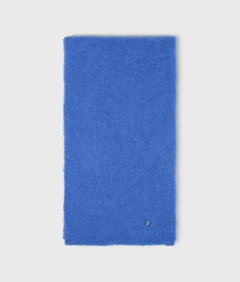 10 Days hairy knit scarf ultramarine