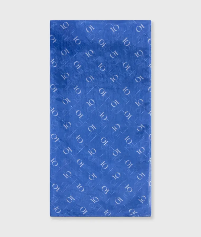 10 Days silk scarf monogram ultramarine