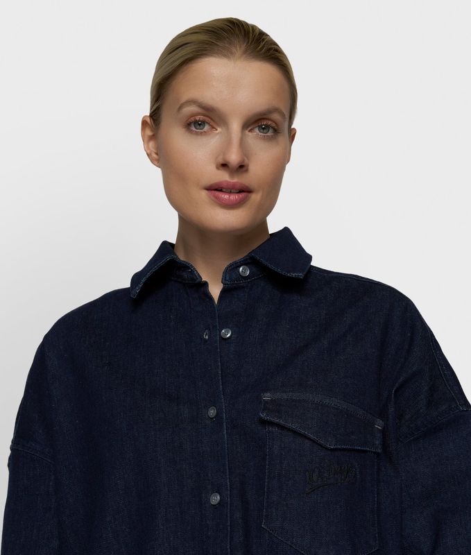 10 Days overshirt chambray dark blue