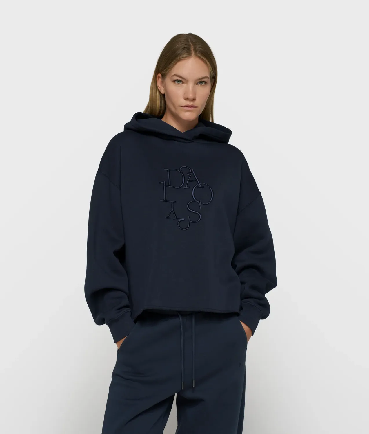 10 Days statement hoodie curly 10 night sky