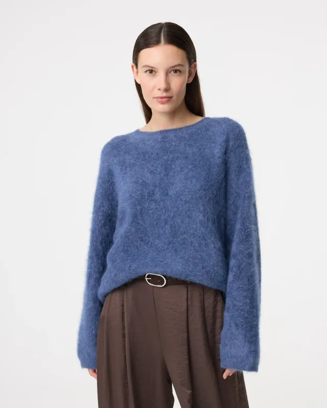 Knit-ted Amalia Pullover Mid blue