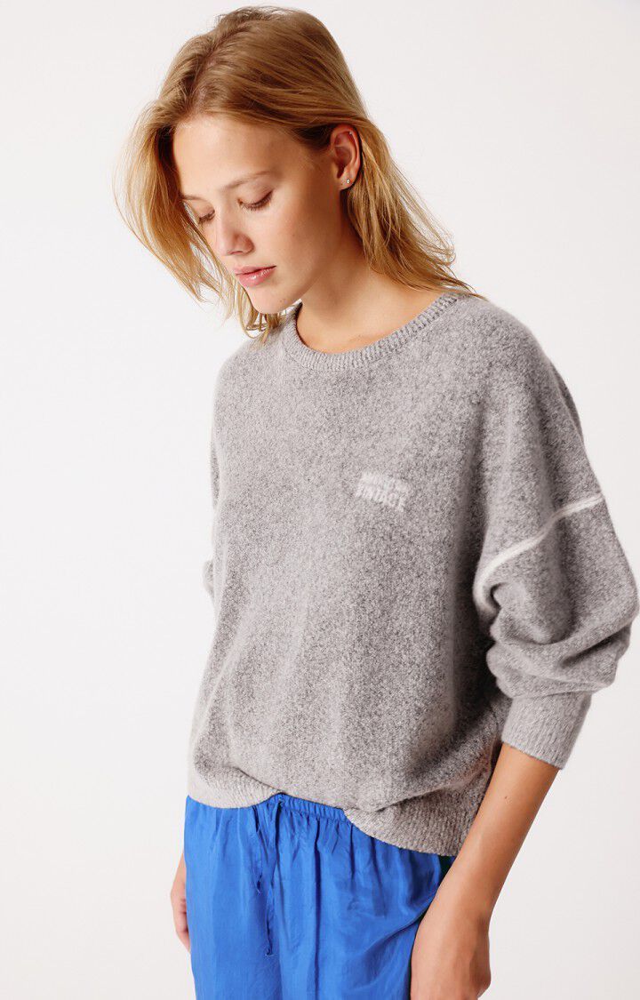 American Vintage PULL ML COL ROND CARBONE PRINT