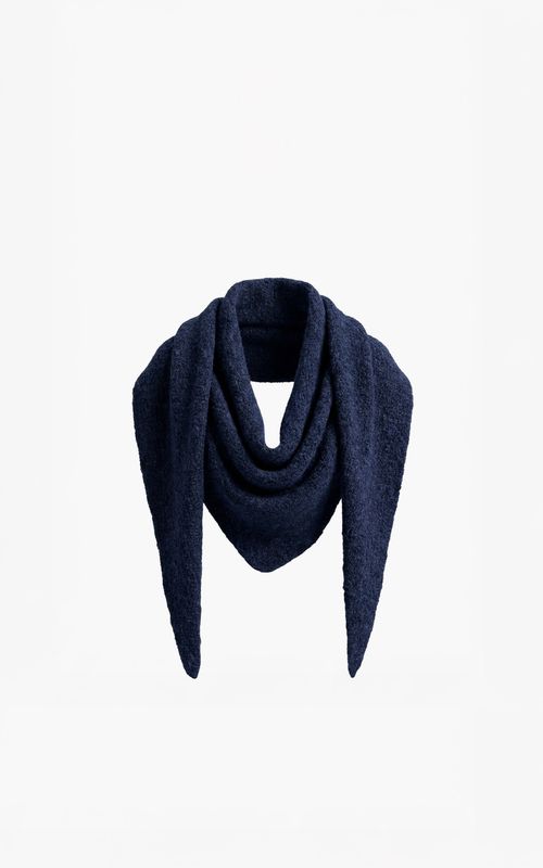 Aimee the Label LuzernW6 Scarf Marine/ Black melange