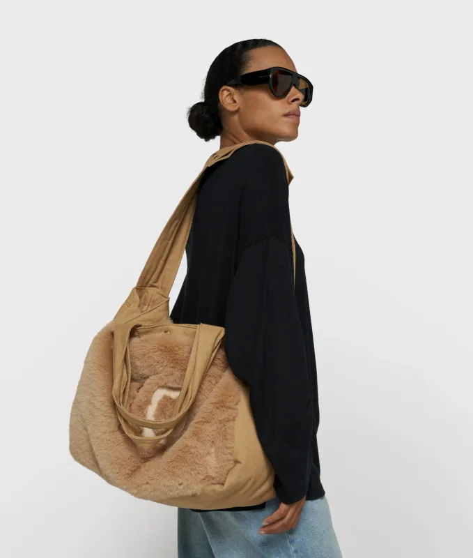 10 Days fluffy shopper grey mango