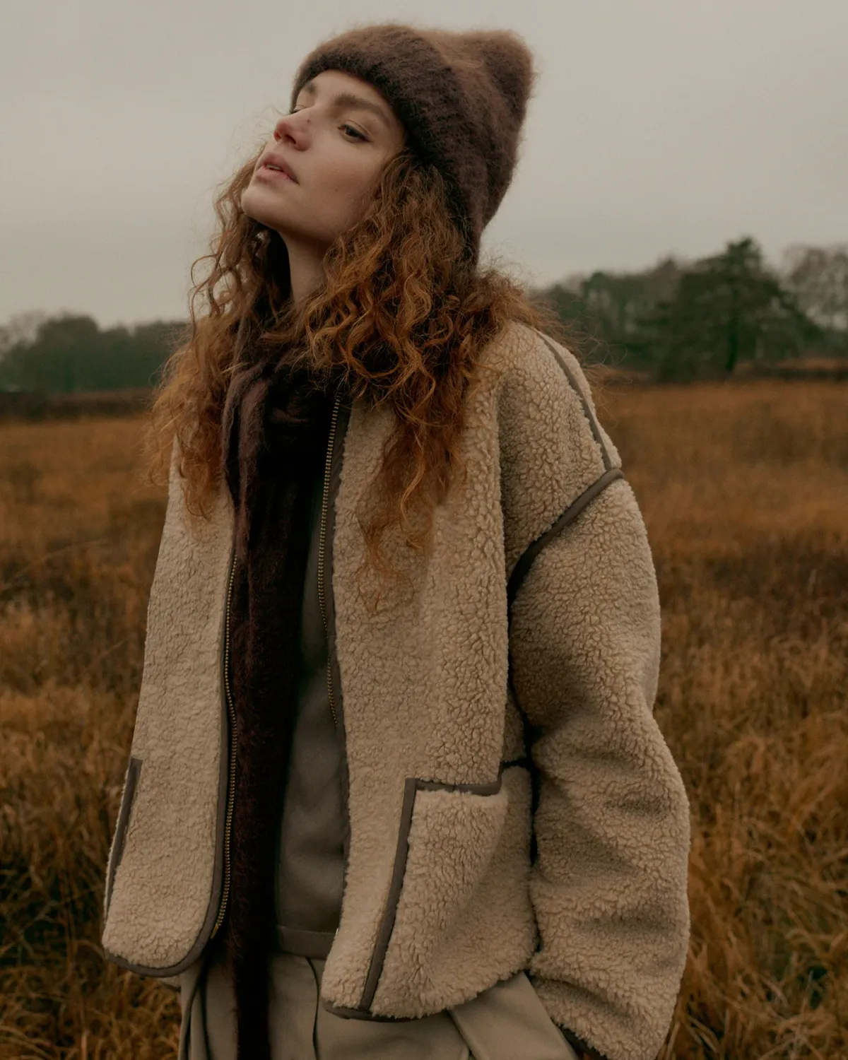Summum Woman Jacket Bonded teddy 708
