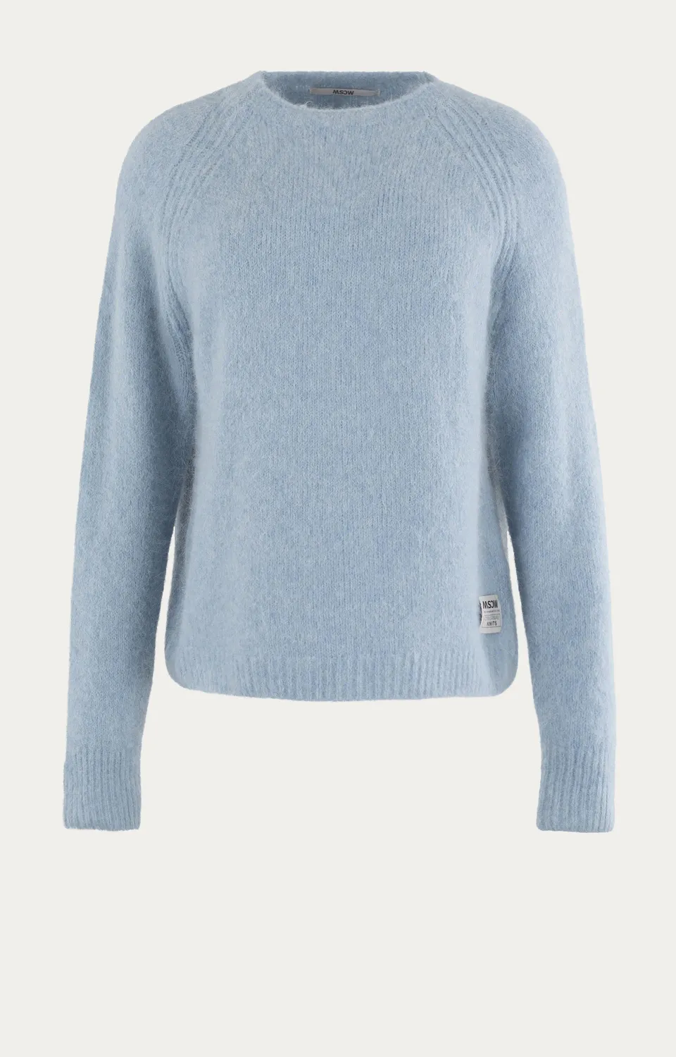 Moscow Pullover lange mouw Ice Blue Solid