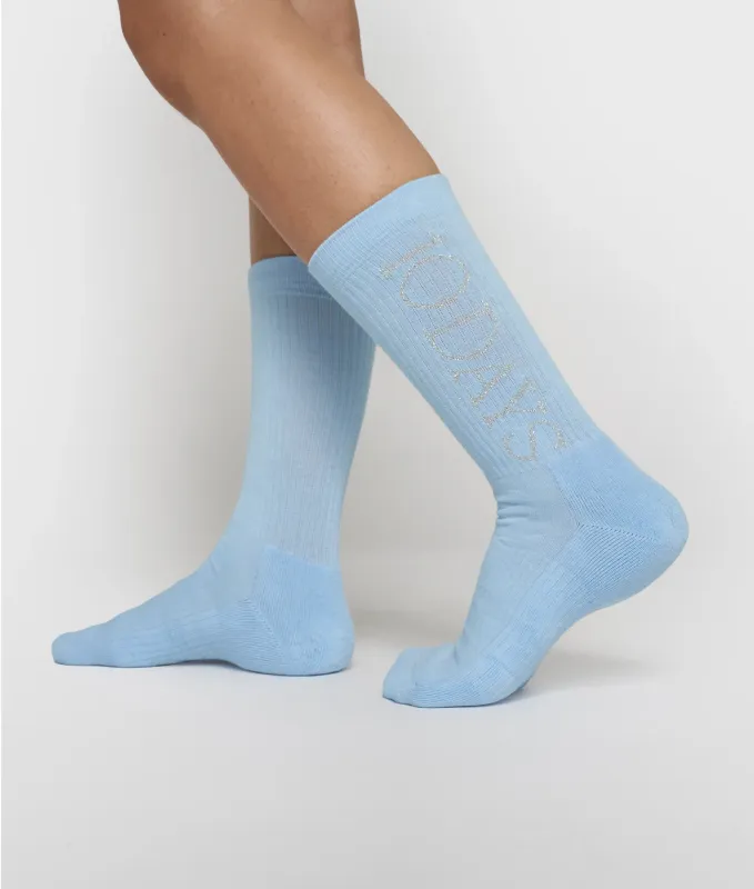 10 Days long socks 10DAYS angel blue