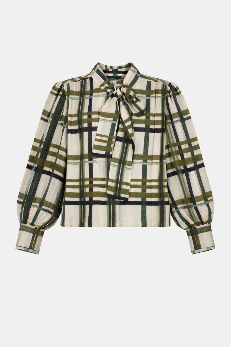 PENN &amp; INK N.Y. Blouse AOP check