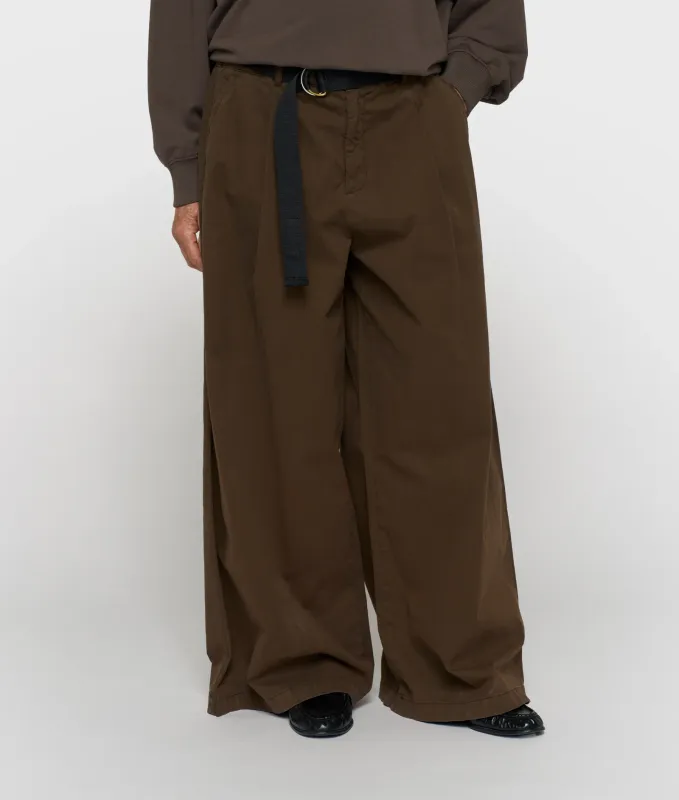 10 Days wide pants twill brown