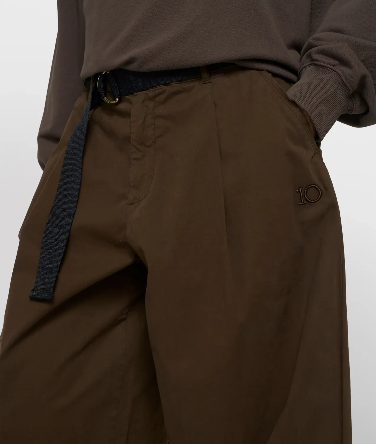 10 Days wide pants twill brown