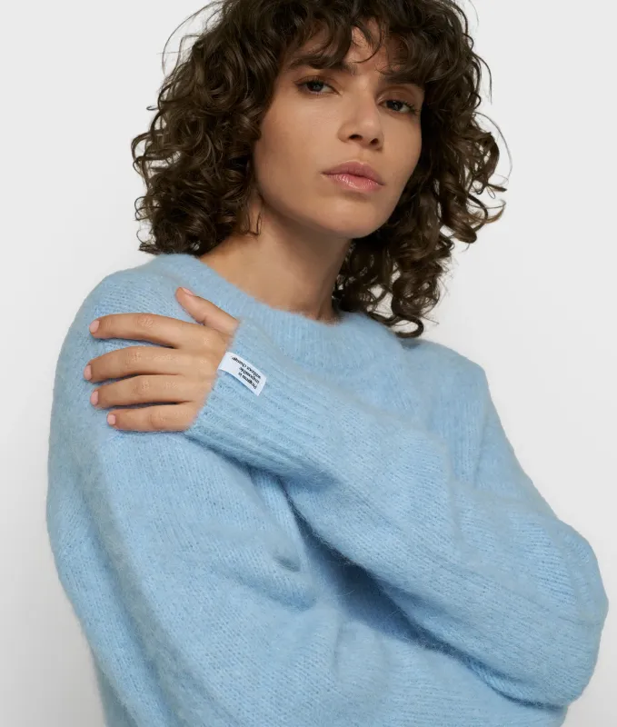 10 Days hairy knit sweater angel blue