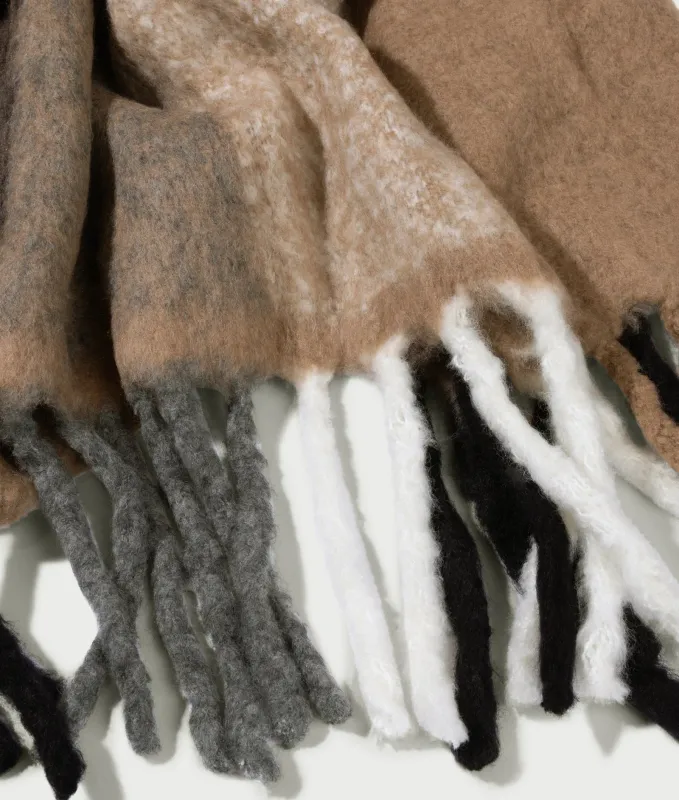 10 Days wool blend plaid soft vanilla