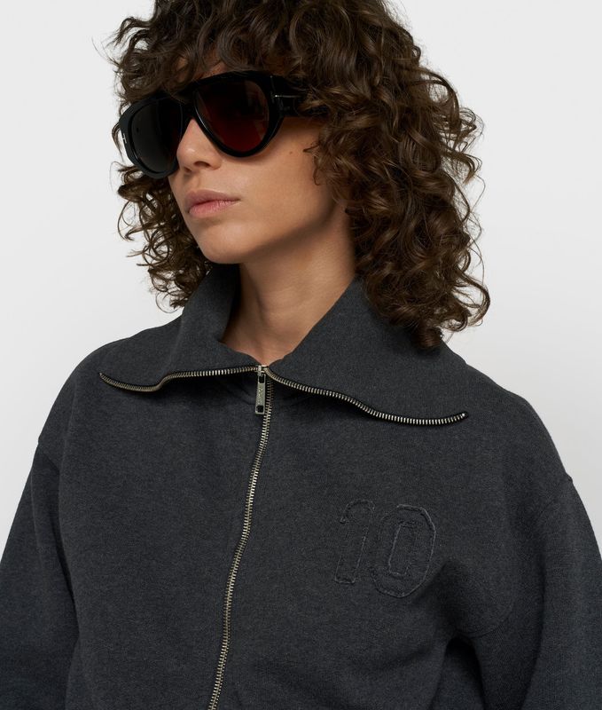 10 Days zip cardigan fleece antra melee