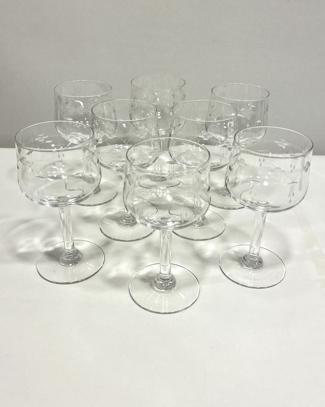 Copas cristal talladas 150cc - Precio por par