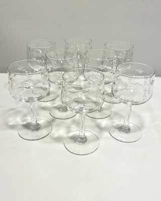 Copas cristal talladas 150cc - Precio por par
