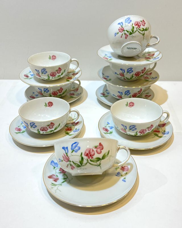 Dúos de té porcelana alemana