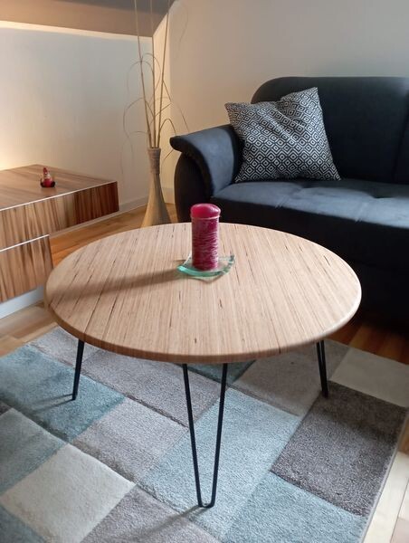 Runder Couchtisch Massivholz