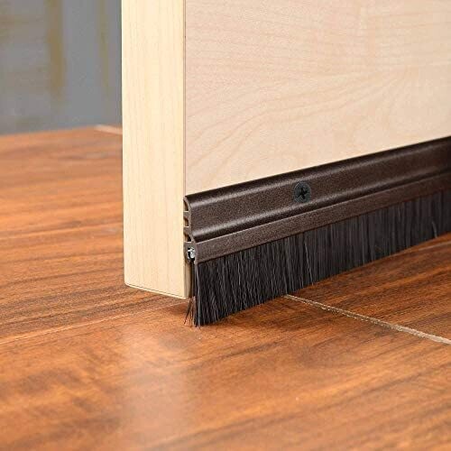 High Quality Aluminium Alloy and Plastic Brush Seal Door Bottom Prevent Dust Weather Strip