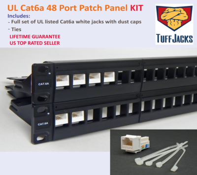 48 Port UL Cat-6a Patch Panel Kit as Low as $94.95 ea.