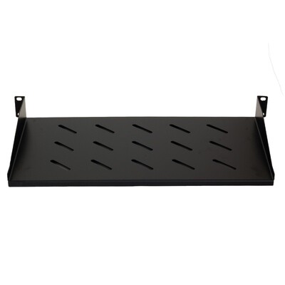 1RU x 10" Deep Vented Rackmount Shelf Includes Mounting Screws