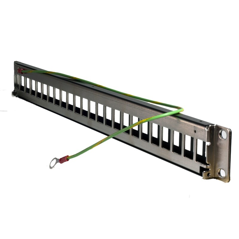 24 Port UL Listed Blank Patch Panel 1RU x 19&quot;