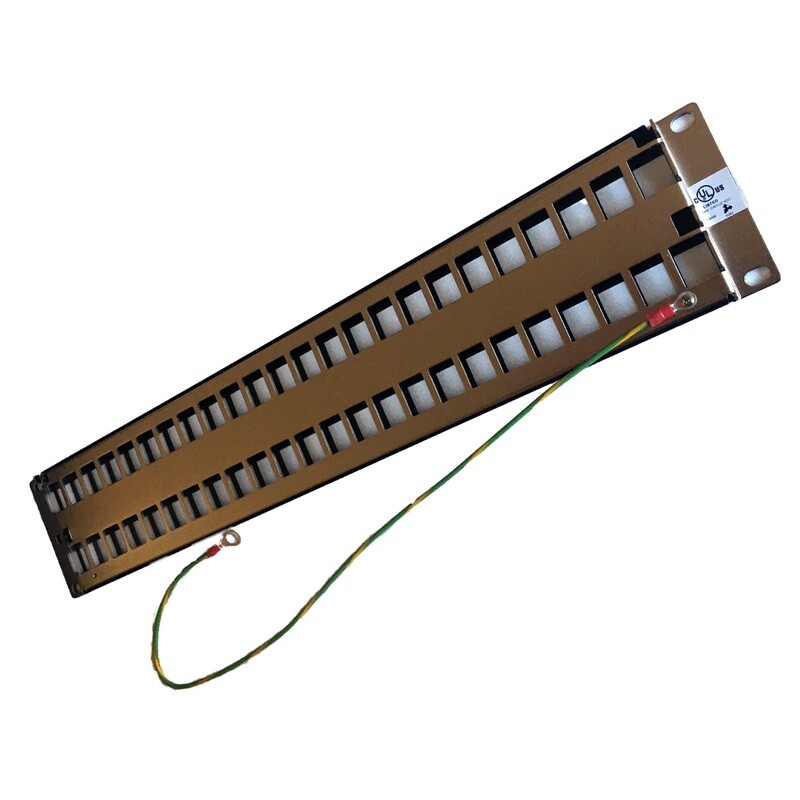 48 Port UL LIsted Blank Patch Panel 2RU x 19&quot;
