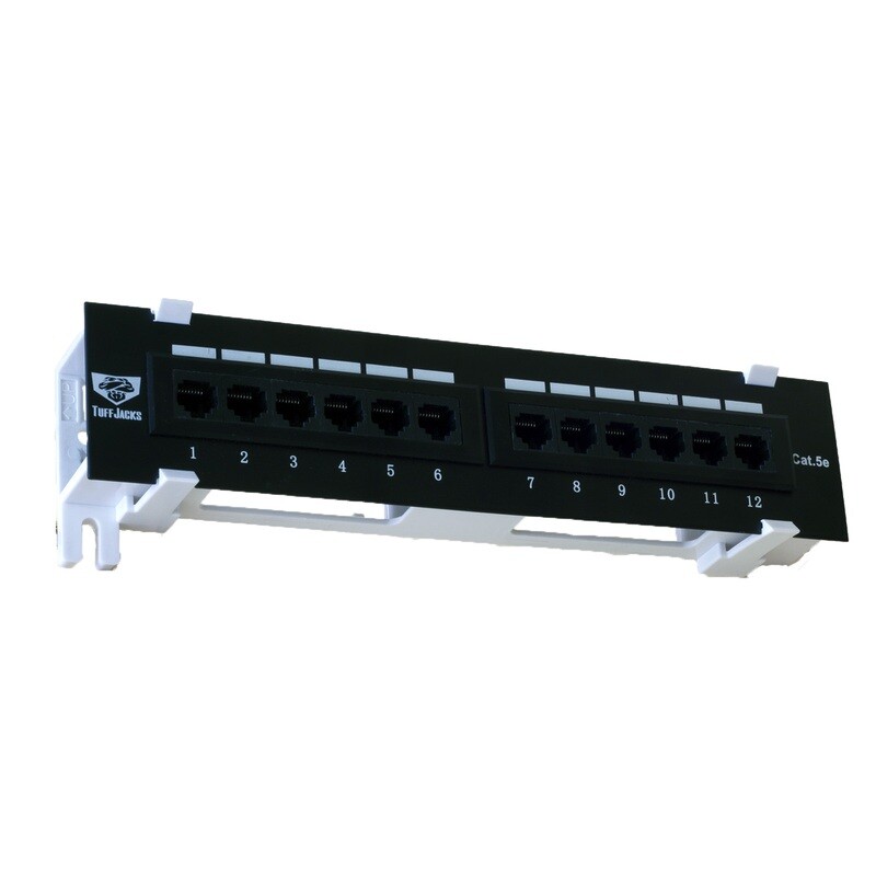 12 Port Cat-5e Patch Panel 10&quot; with Standoff as Low as $10.50 ea.