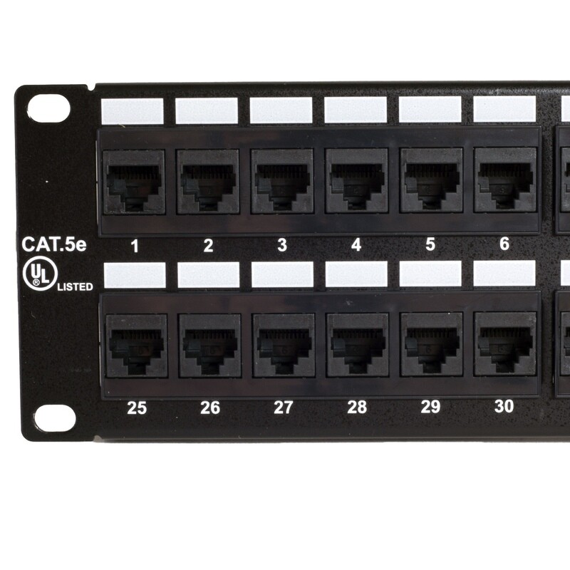 48 Port UL Cat-5e Patch Panel as Low as $42.00