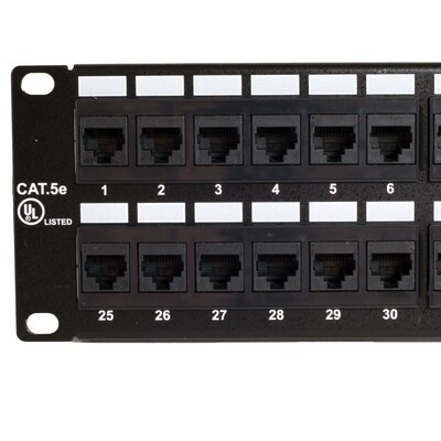 48 Port UL Cat-5e Patch Panel as Low as $39.00