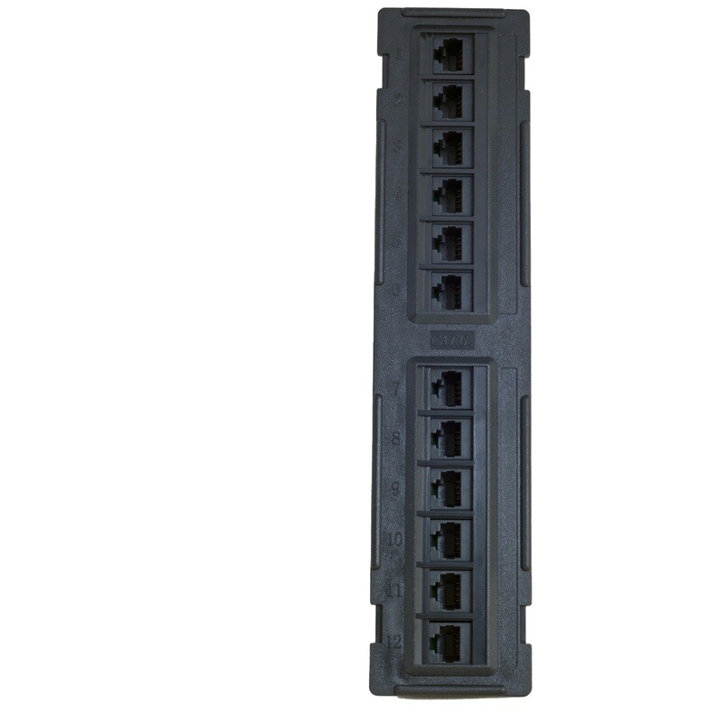 12 Port Cat-6 Patch Panel 10&quot; with Standoff as Low as $14.00