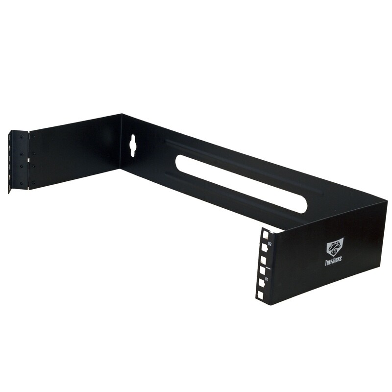2RU x 19&quot; Hinged Wall Mount with Square Nuts and Screws