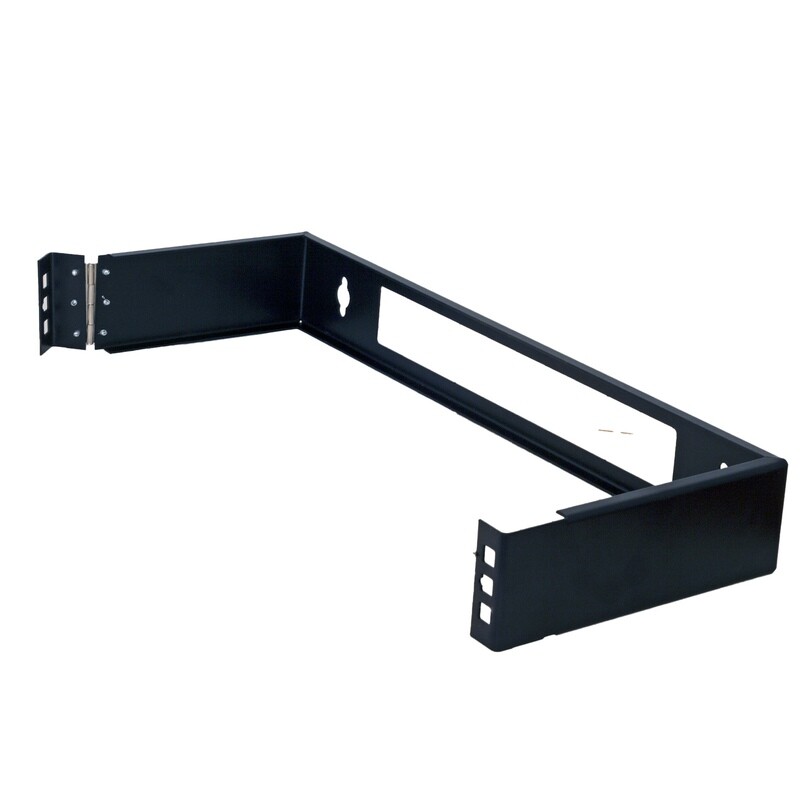1RU x 19&quot; Hinged Wall Mount with Square Nuts and Screws