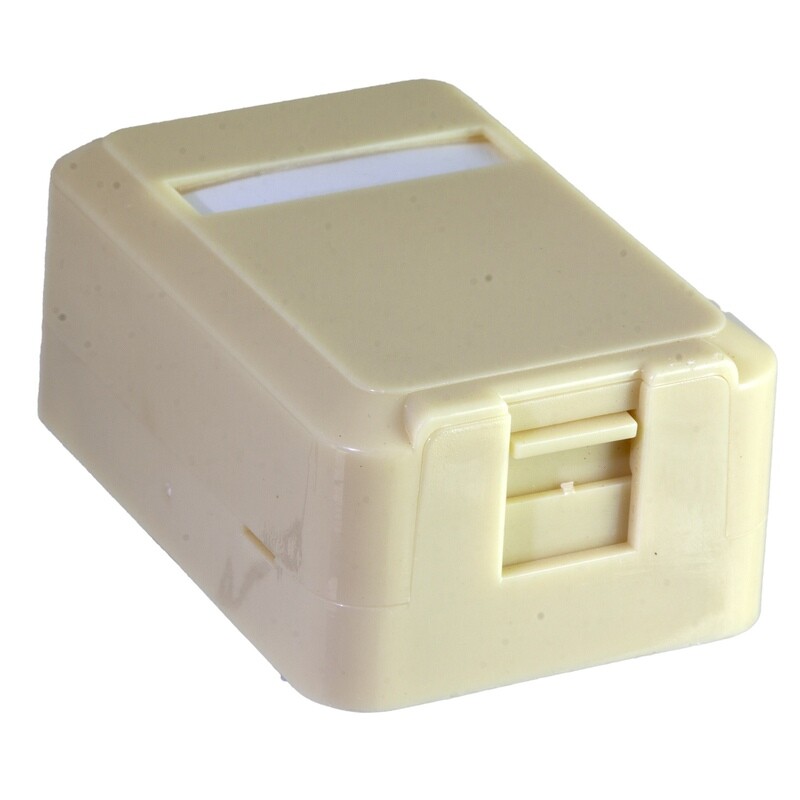 1 Port Surface Mount Box with Dust Door as Low as $.59 ea.
