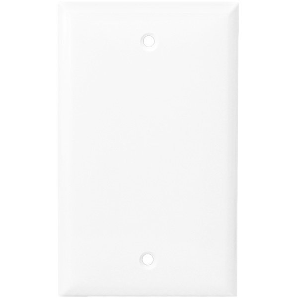 Blank Cover plate in White