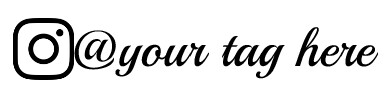 vinyl Instagram tag decal