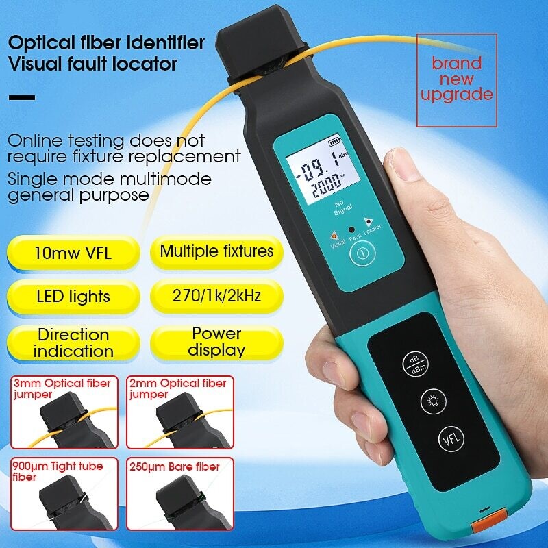 2022 New Fiber Optic Identifier Live Fiber Optical Identifier AUA 40 With Built In 10mw Visual Fault Locator|Fiber Optic Equipments|