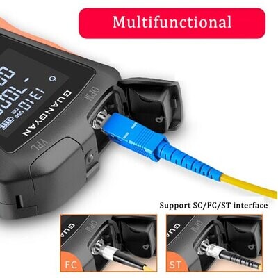 NEW  6 In 1 Multifunction Optical Power Meter OPM Visual Fault Locator Network Cable Test Optical Fiber Tester 5km 15km VFL LED|Fiber Optic Equipments|