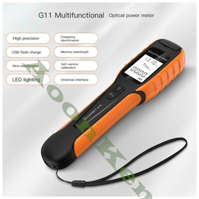 Optical Power Meter FC/SC/ST Universal Port New High Precision Rechargeable Battery Fiber Optic Power Meter| |   -G11